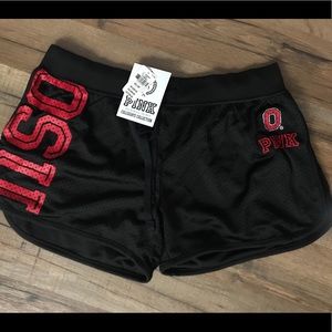PINK OSU mesh shorts